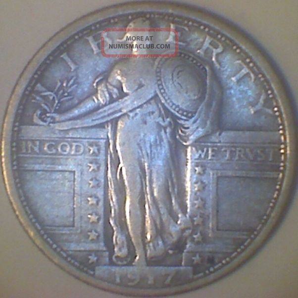 1917 T1 (f) Standing Liberty Quarter