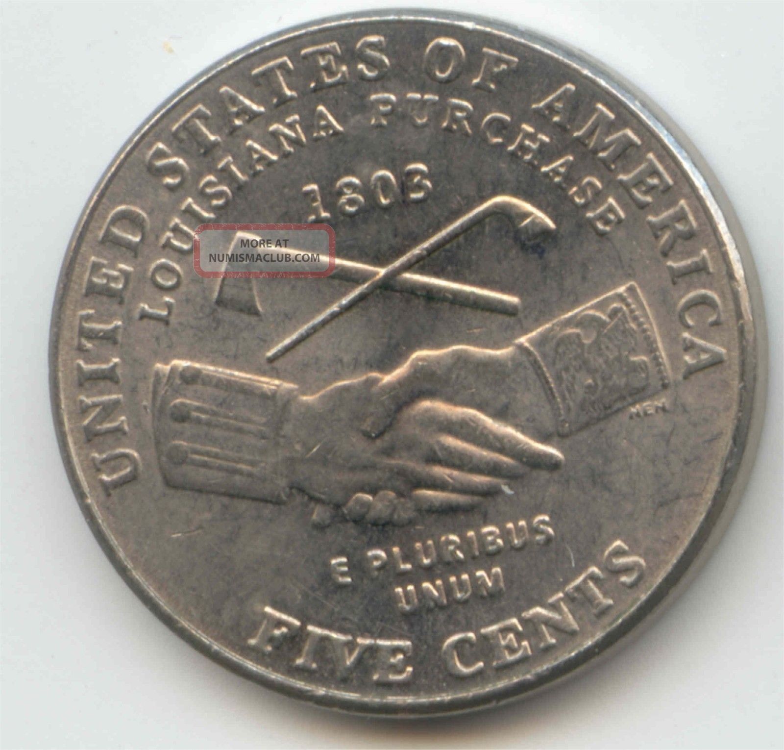 Usa 2004d American Nickel Five Cent Piece 5c 5 Cents Jefferson 2004 D 