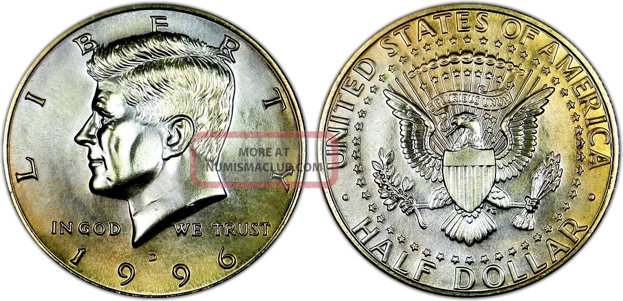 T451 : 1964 - P Choice Bu Unc Silver Kennedy Half Dollar Coin :fairhouse