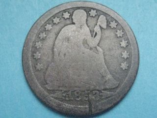 1853 Seated Liberty Dime With Arrows - Old Type Coin photo