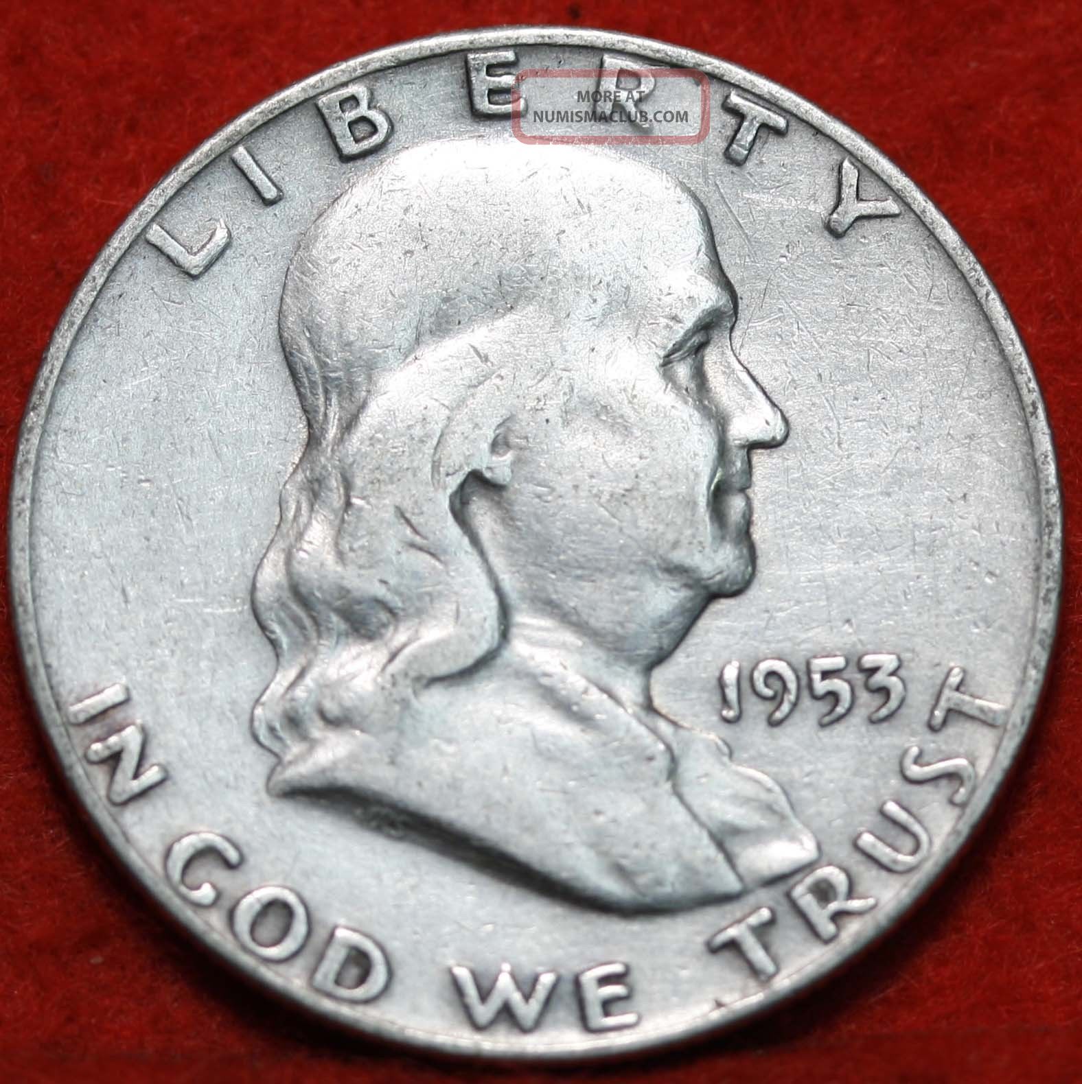 1953 - D Silver Franklin Half Dollar