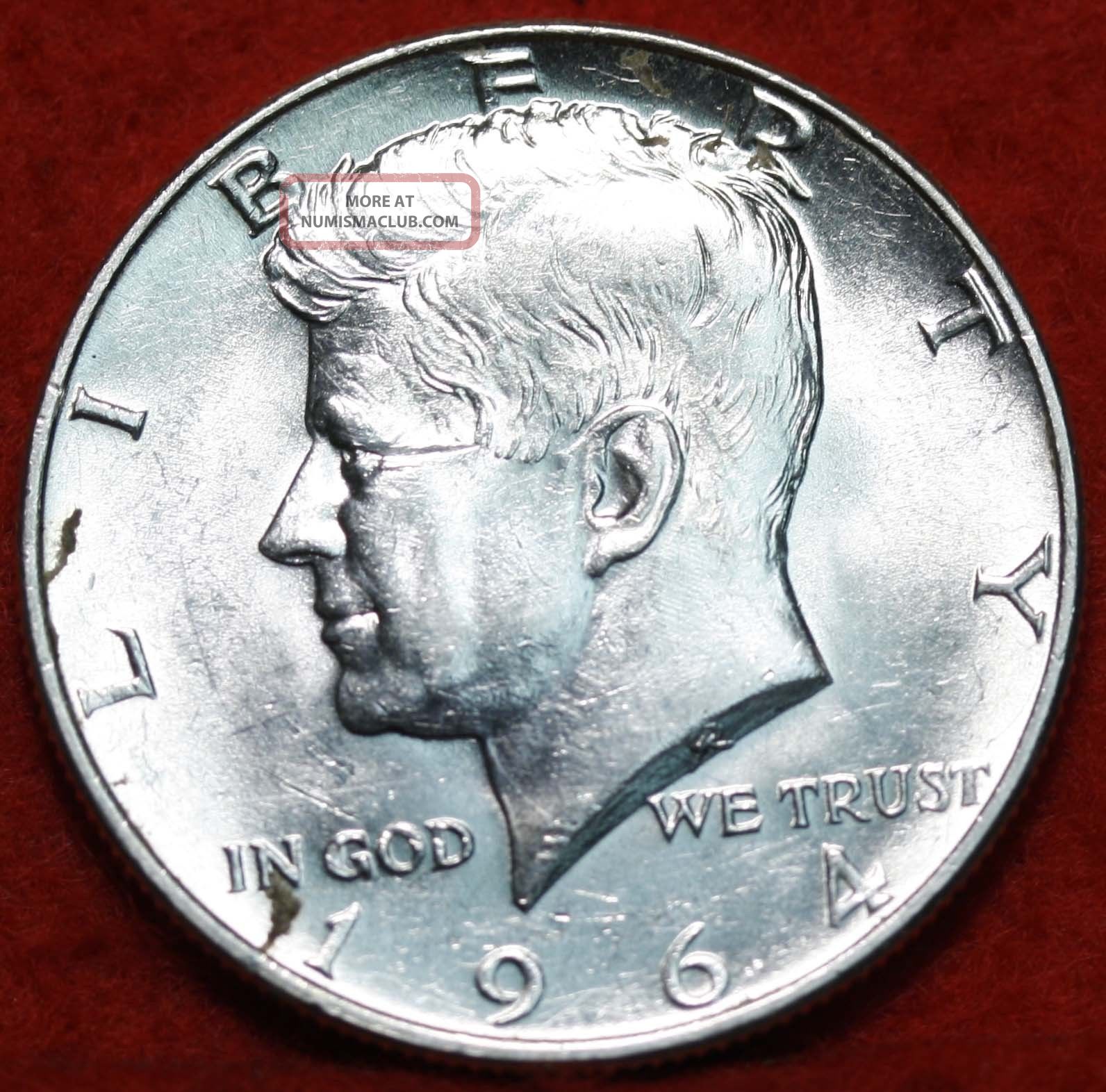 Uncirculated 1964 D Kennedy Half Dollar S/h