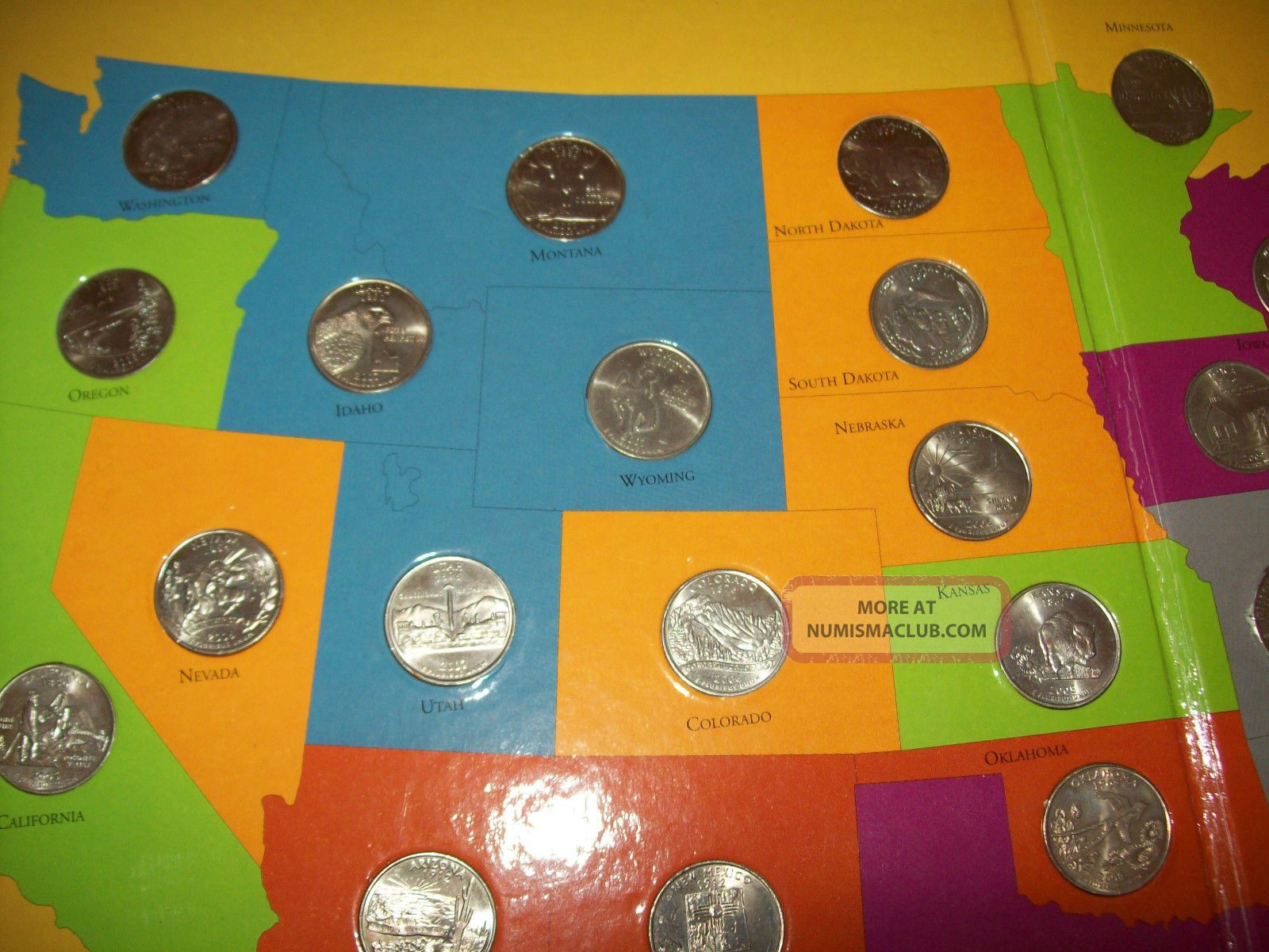 First State Quarters Of The U S Collectors Map W quarters 1999 2008 first-state-quarters-of-the-u-s-collectors-map-w-quarters-1999-2008