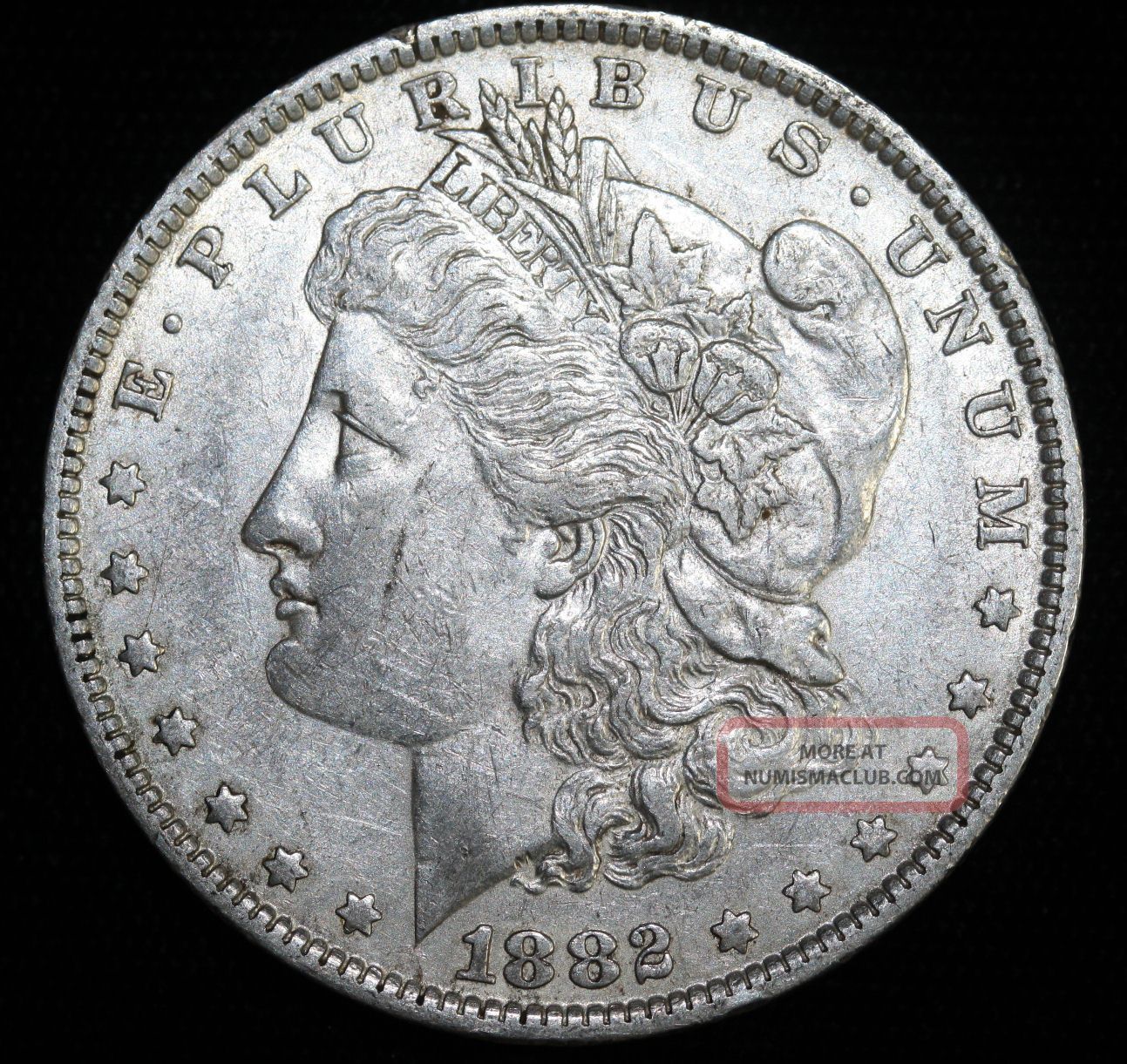 1882 O/s Morgan Silver Dollar Old Coin