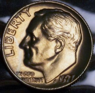 1977 Rosy Dime - Toned photo