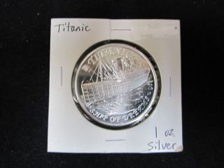 Titanic Ship Of Dreams Silver Coin photo