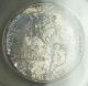 1923 - S James Monroe Commem Silver Half Dollar 50c Coin Anacs Ms - 63 Lightly Toned Commemorative photo 3