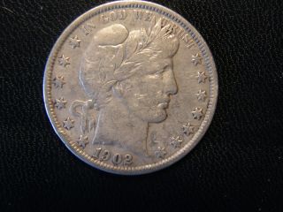 1902 Silver Barber Half Dollar photo
