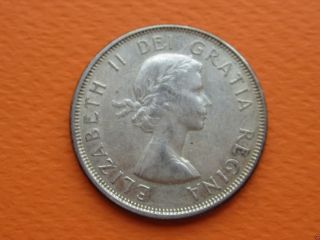 1963 Canadian 50c Silver Coin 1074 photo