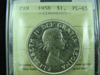 1958 Canada Dollar Proof Like Pl65 Cameo photo