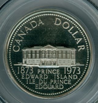 1973 P.  E.  I.  Canada Dollar Pcgs Pl68 Heavy Cameo Finest Known photo