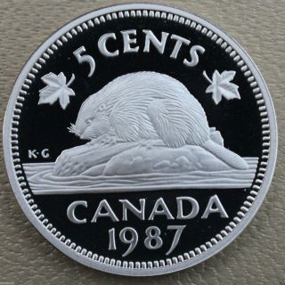 5 Cent Coin Proof 1987 photo
