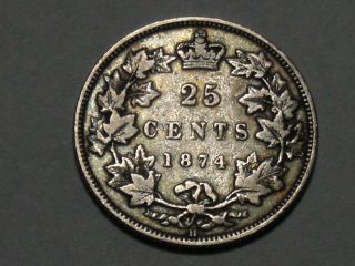 1874h Canadian Twenty - Five Cent Silver Coin 1987a photo