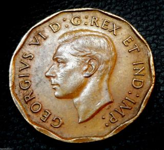 Canada,  1942 5 Cents George Vi Dodecagonal,  Tombac (a Type Of Brass) Coin photo