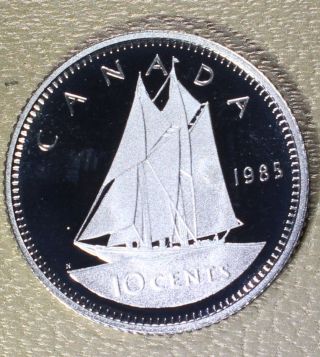 Canada 10 Cents Proof Coin 1985 photo