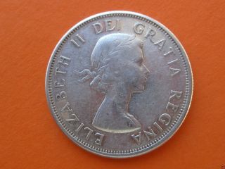 1960 Canadian 50c Silver Coin Item 1367 photo