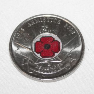 2008 Canada Quarter 25 Cents - Armistice 1918 - 2008 Remember Day C25 - 004 photo