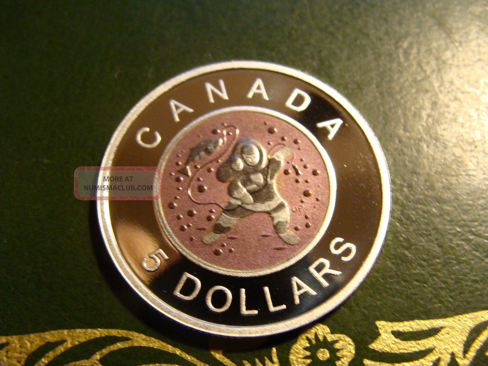 Canada 2013 Native American Inuit Mother + Baby Ice Fishing Niobium $5 Bimetal Coins: Canada photo