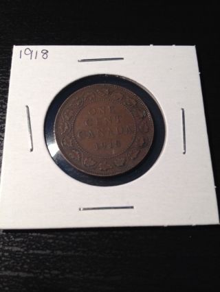 1918 Large Canadian Cent photo