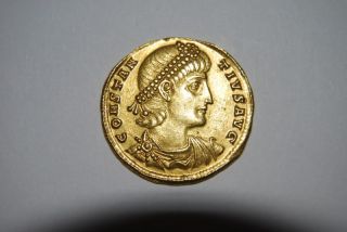 Constantius Ii,  337 - 361 Ad (av Solidus 4.  53g 22mm) Antioch Choice Ef photo