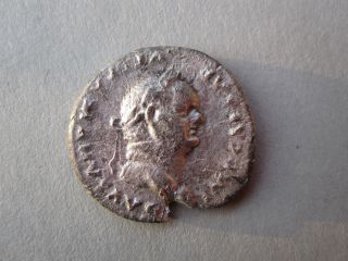 Vespasianus Silver Denarius,  Eagle Reverse (69 - 79ad) photo