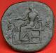 Crispina,  Scarce Sestertius: Salus Seated.  Coin,  Ad 178 - 80. Coins: Ancient photo 3