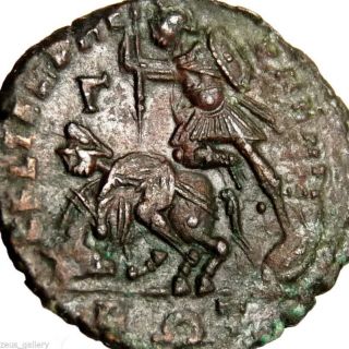 Constantius Ii Constantine The Great Soldier Fallen Barbarian Ancient Roman Coin photo