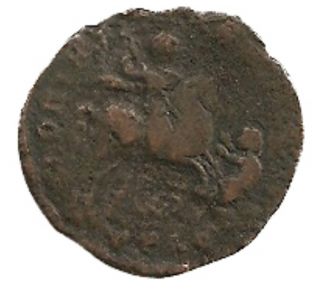 Ng Ancient Roman Bronze Centenionalis Barbarian Coin Emperor Magnentius - 350 Ad photo