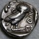 Ancient Greek Silver Coin Of Attica,  Tetradrachm,  454 - 415 Bc Countermark Coins: Ancient photo 1