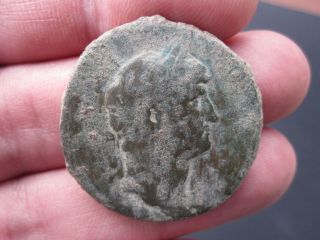 Ancient Authentic Hadrianus Ae Sestertius 130 - 138ad Bronze Coin photo