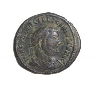 Licinius I 308 - 324 Ad Ae Follis Cyzicus Ancient Roman Bronze Coin Ric.  35 photo
