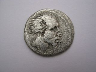 Roman Republic Denarius Of Family Hostilia,  170 B.  C. . photo