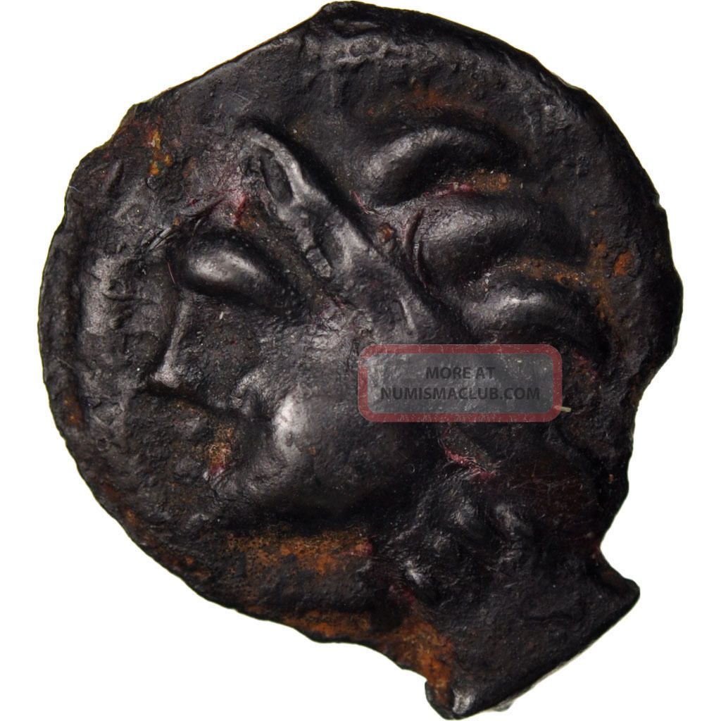 Leuques,  Region Of Toul,  Potin With Indian Head,  Class La Coins: Ancient photo