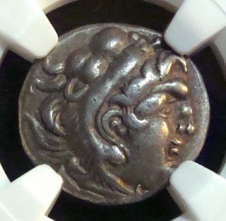 Celtic Coinage: Lower Danube:style Of Alexander The Great,  Ar Drachm,  Ngc Ch Vf photo