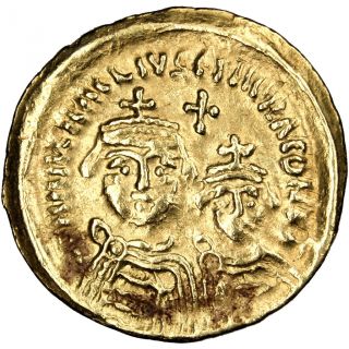 Bysantine Empire,  Héraclius And Héraclius Constantin,  Solidus photo