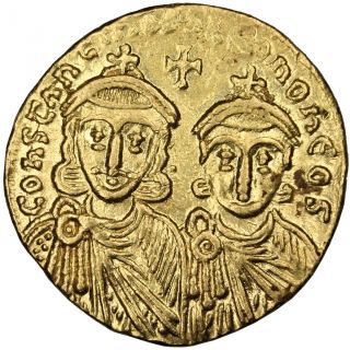 Bysantine Empire,  Constantin V Et Leon Iv,  Solidus photo