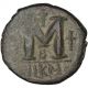 Bysantine Empire,  Justinien Ist,  Follis Coins: Ancient photo 1