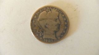 1907 S - Barber Liberty Head Half Dollar - Us Silver Coin photo
