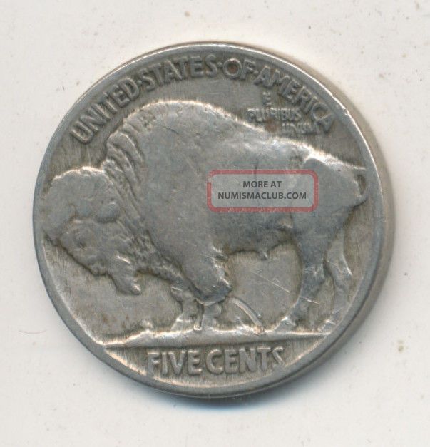 1913 Buffalo Nickel Type Ii Circulated First Year Buffalo Nickel