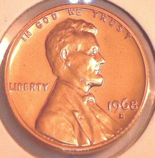 1968 - S Lincoln Cent Red,  Gem Proof photo