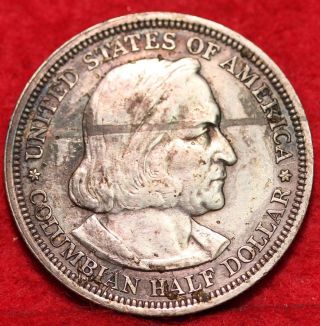 1893 Columbian Commemorative Silver Half Dollar S/h photo
