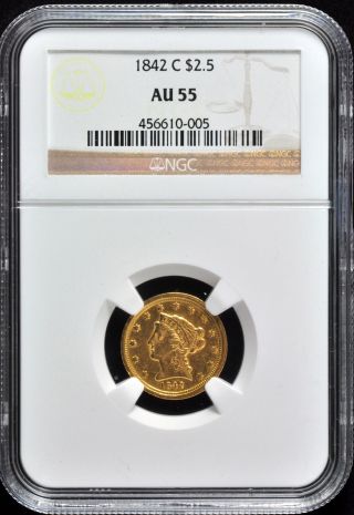 1842 - C Liberty $2 1/2 Ngc Au 55 photo
