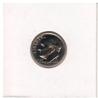 1969s Roosevelt Dime Proof Uncirculated Fast Same Day photo