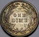 1910 Barber Dime Gem Bu+. . .  100% With Tone A Great Coin Dimes photo 1