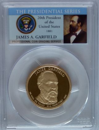 Pcgs 2011 S Proof James Garfield 20th Presidential Dollar Pr69 Usa Series photo