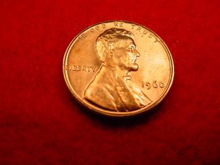 1960 P Small Date Lincoln Cent Gorgeous Natural Toned Gem Bu Coin 206 photo