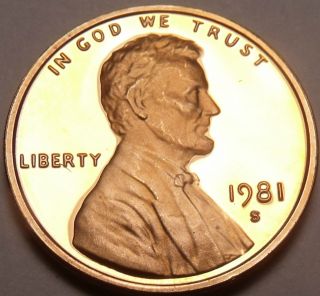 Gem Proof 1981 - S Lincoln Cent Awesome photo