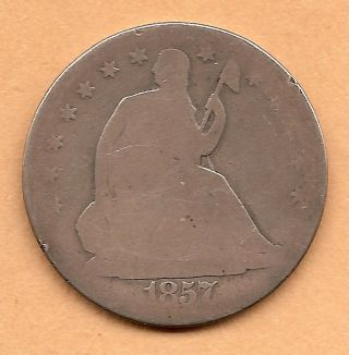1857 S Liberty Seated Half Dollar photo