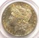 1881 - S Morgan Silver Dollar Pcgs Ms63 - Rainbow Coin Dollars photo 4