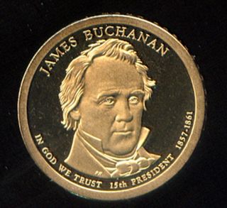 2010 - S J.  Buchanan Pf Presidential Dollar Gem Pf (166) photo